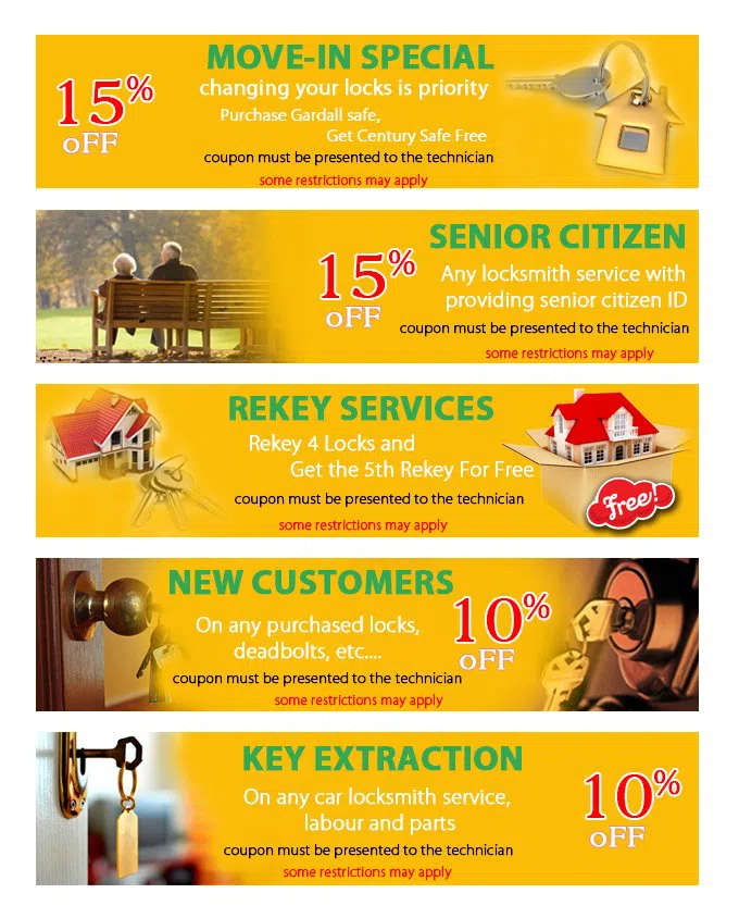 Gold Locksmith Store El Monte, CA 626-325-8781 - coupon21-set-five